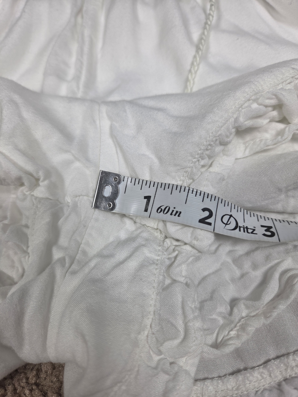 Hollister White Gauzy Halter Top with Subtle Embroidery - Picture 6 of 7